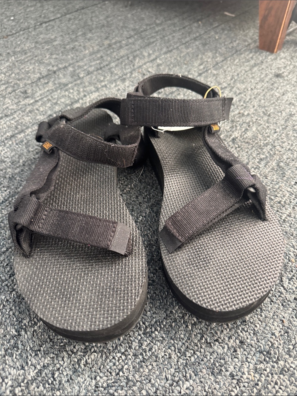 Teva Black Outdoor Webbing Sandals